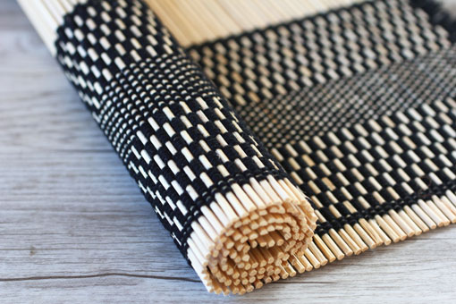 バンブーランチョンマット ナチュラル ゆるんふる